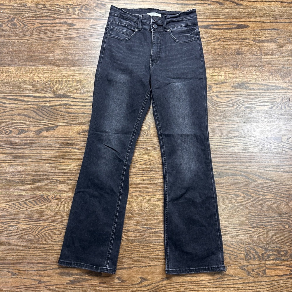 BKE Parker High Rise Bootcut Jeans Womens 28 x 31.5 Faded Black Universal Fit